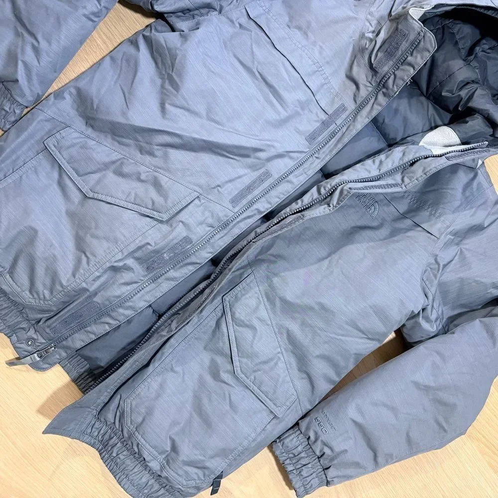 THE NORTH FACE Boy’s Dryvent 550 Coat Jacket Hood Winter Ski Gray Size XL 18/20
